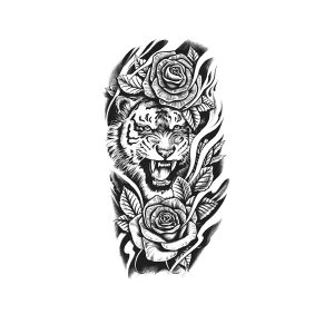 Rose Tiger Head