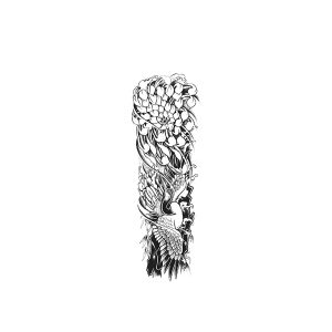 Full Sleeve Chrysanthemum Crane TH-GZQB-045