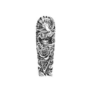Full Sleeve Pigeon Eye Rose Anchor TH-GZQB-053
