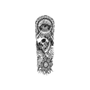 Full Sleeve Skull Eyes TH-GZQB-057