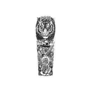 Full Sleeve Tiger Rose Watch TH-GZQB-068