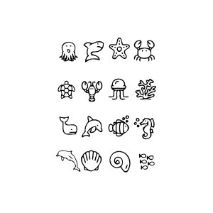 Octopus Shark Crab Lobster