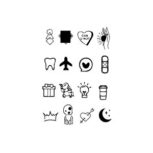 Airplane Band-Aid Gift Box Love Heart