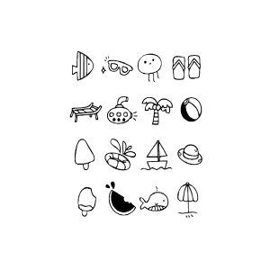 Fisheye Slippers Watermelon