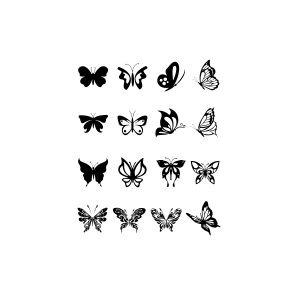 16 Kinds Of Butterflies YY-H-1